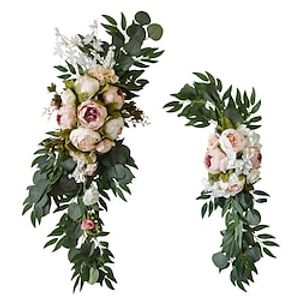 Wedding Flower Decoration Rose Peony Wedding Guest Card Decoration Wedding Arch Lintel miniinthebox