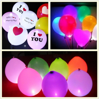 25pcs 1.7cm Round LED Balloon Light Lamp Glowing Balloon Birthday Wedding Party Decoration