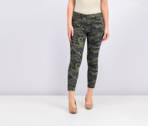 Juniors Printed Skinny Ankle Jeans  Green Combo