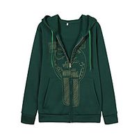 Women's Long Sleeve Hoodie Jacket Hoodie Coat Street Athleisure Winter Thermal Warm Breathable Soft Fitness Running Walking Jogging Warm-Up Sportswear Green Activewear Micro-elastic Lightinthebox - thumbnail