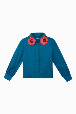 Daya Flower Embellished Top Daya Flower Embellished Top