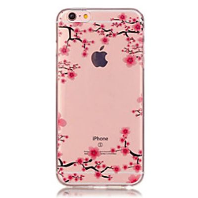 Phone Case For Apple Back Cover iPhone X iPhone 8 Plus iPhone 8 iPhone 7 Plus iPhone 7 iPhone 6s Plus iPhone 6s iPhone 6 Plus iPhone 6 Transparent Pattern Flower Soft TPU miniinthebox