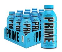 Prime Hydration Blue Raspberry Energy Drink 12 x 500ml