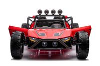 Megastar Ride On 24V Super Slash Monster, 2 Seater, Bluetooth, Rubber Wheels & Parental Remote Control, Red - Lb6668 Red (UAE Delivery Only)