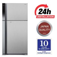 Hitachi 565Ltrs Inverter Refrigerator, RV715PUK7KPSV, Pure Silver Color