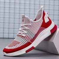 Men's Sneakers Outdoor Hiking Sandals Casual Daily Running Shoes Mesh Breathable Black and White Black Pink  White Summer Spring Lightinthebox - thumbnail