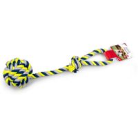 Vadigran Cotton Ropehandle Ball For Dogs Ø10,5Cm Blue-Yellow 54Cm
