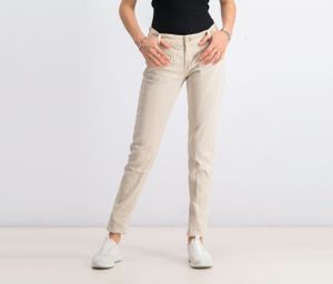 Womens Two Back Pocket Skinny Jeans  Cream