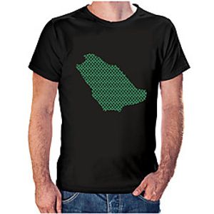 Men's Unisex Tee T shirt Hot Stamping Graphic Prints Geometry Plus Size Print Short Sleeve Casual Tops Cotton Basic Fashion Designer Big and Tall White Wine Black miniinthebox