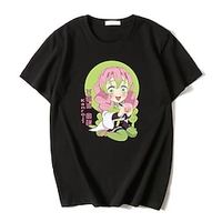 Demon Slayer: Kimetsu no Yaiba Kanroji Mitsuri T-shirt Anime Graphic T-shirt For Men's Women's Unisex Adults' Hot Stamping 100% Cotton Casual Daily miniinthebox - thumbnail