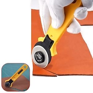 Rotary Cutter set Patchwork Roller Wheel Round Knife Leather Craft Fabrics Cloth Cutting Tailor Tools with hook up 28mm 45mm miniinthebox
