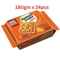 Zess Sandwich Cracker 180Gm Cheese Pack Of 24 (UAE Delivery Only)