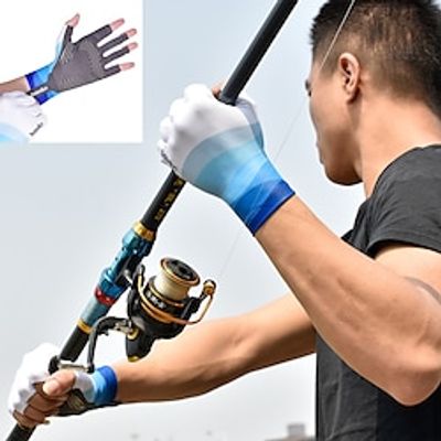 Fishing Gloves for Men's Women's Anti-Slip UV Sun Protection UPF50 Fingerless Gloves Gloves Half Finger Snowsports for Cold Weather Fishing Outdoor Lightinthebox