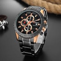 CURREN 8334 Quartz Men Watches Top Brand Luxury Casual Stainless Steel Watch Date Fashion Business Male Wristwatches Clock Male miniinthebox - thumbnail