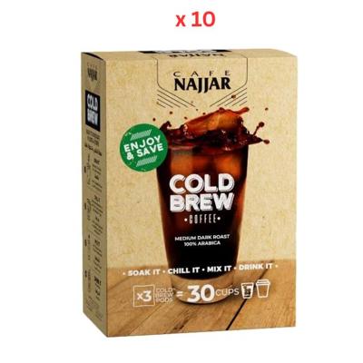 Najjar Cold Brew Medium Dark Roast Coffee 10X255G