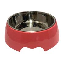 Nutrapet Melamine Round Bowl Peach S: 14 x 4.5 Cms 160/Ml 5.4Oz