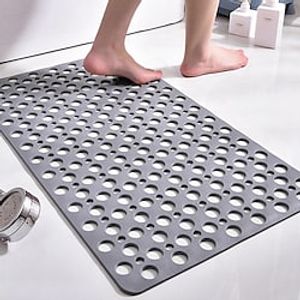 Nonslip Bathtub Mat Extra Soft TPE Bath Mat, Machine Washable Bathroom Shower Mat, Smooth/Non-Textured Tubs Only  W16" x L35" (W40 x L88cm) miniinthebox