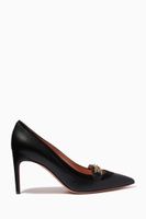 Daika 85 Pumps in Leather - thumbnail