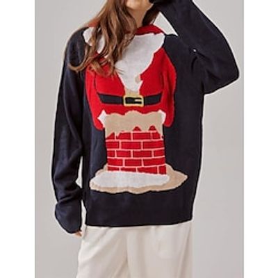 Women's Ugly Christmas Sweater Pullover Sweater Jumper Christmas Sweaters Hooded Ribbed Knit Acrylic Patchwork Knitted Fall Winter Regular Outdoor Christmas Daily Stylish Casual Soft Long Sleeve Lightinthebox Women's Ugly Christmas Sweater Pullover Sweater Jumper Christmas Sweaters Hooded Ribbed Knit Acrylic Patchwork Knitted Fall Winter Regular Outdoor Christmas Daily Stylish Casual Soft Long Sleeve Lightinthebox