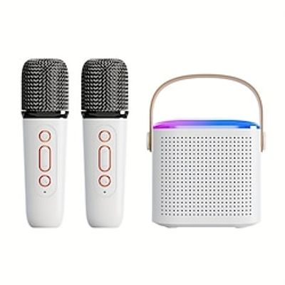 New Karaoke Machine With Wireless Microphone Portable Karaoke Speaker With LED Light, Wireless Microphone With Voice Change, Birthday Xmas Gift For Adults For Family Parties, Support TF Card(Not Included) Lightinthebox New Karaoke Machine With Wireless Microphone Portable Karaoke Speaker With LED Light, Wireless Microphone With Voice Change, Birthday Xmas Gift For Adults For Family Parties, Support TF Card(Not Included) Lightinthebox