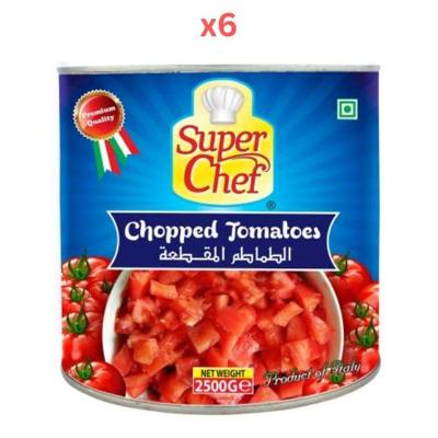 Super Chef Chopped Tomato 2500Gm (Pack Of 6)