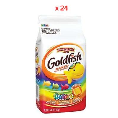 Pepperidge Farm Goldfish Baked Snack Crackers Colors, 24X187G