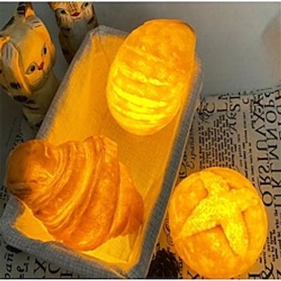 Creative Simulation Bread Light Fun Home Croissant Shaped LED Lamp Cake Store Lighting Ornament Baking Room Decoration Gift 1PC Lightinthebox Creative Simulation Bread Light Fun Home Croissant Shaped LED Lamp Cake Store Lighting Ornament Baking Room Decoration Gift 1PC Lightinthebox