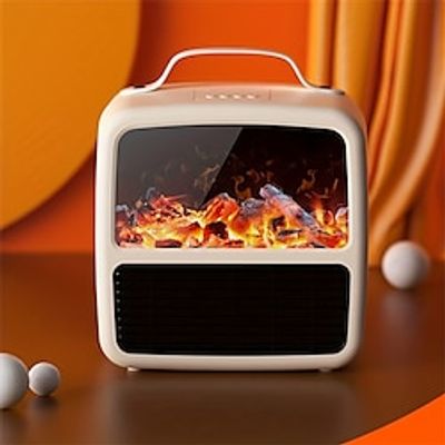 1pc Electric Space Heater For Indoor Use 1500W1000W Quiet PTC Ceramic Portable Heater For Office Small Electric Fireplace Heater Fan With Overheat Tip Over ProtectionFast Safety Heating Black Thank Lightinthebox