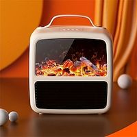 1pc Electric Space Heater For Indoor Use 1500W1000W Quiet PTC Ceramic Portable Heater For Office Small Electric Fireplace Heater Fan With Overheat Tip Over ProtectionFast Safety Heating Black Thank Lightinthebox - thumbnail