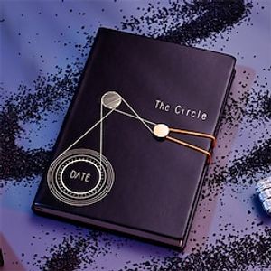 Journal Notebook Lined A5 5.8×8.3 Inch Retro Aesthetic PU SoftCover Portable 256 Pages Notebook for School Office Business Lightinthebox