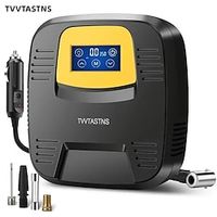 Air Compressor Tire Inflator PortableI Auto Air Pump Touchscreen And Emergency LED Light Inflator For Car Tire Bicycle Basketball And Others Lightinthebox - thumbnail
