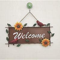 American Retro Wrought Iron Sunflower Wall Hanging Courtyard Villa Garden Kindergarten Fence Wall Decoration Pendant Lightinthebox - thumbnail