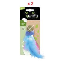 M-Pets Charmy Firefly Blue Catnip Cat Toy Pack Of 2