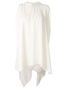 Dice Kayek long sleeveless tunic top - White