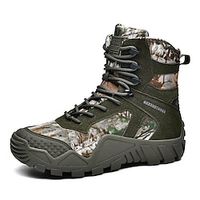 Men's Boots Plus Size Hiking Boots Winter Boots Trekking Shoes Hiking Sporty Casual Outdoor Daily PU Comfortable Slip Resistant Booties  Ankle Boots Lace-up Black Brown Rainbow Fall Winter Lightinthebox - thumbnail