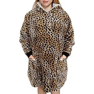 Adults' Kigurumi Pajamas Nightwear Skeleton Leopard Ririchiyo Shirakiin Print Onesie Pajamas Flannel Cosplay For Men and Women Carnival Animal Sleepwear Cartoon Festival / Holiday Costumes miniinthebox