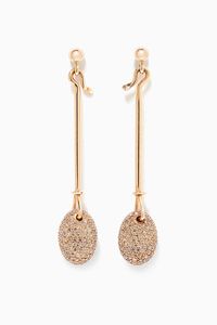 Dew Drop Diamond Earrings 1128 in 18kt Rose Gold