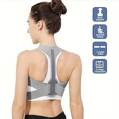 1pc Adjustable Hunchback Brace Support Belt - Improve Your Posture  Clavicle Spine With Back Shoulder  Lumbar Posture Correction Corset Lightinthebox