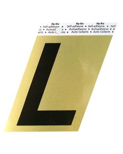 Hy-Ko 3-1/2 Inches Aluminum Adhesive Letter L