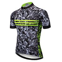 21Grams Men's Short Sleeve Cycling Jersey Summer Spandex Polyester Grey Stripes Camo  Camouflage Bike Jersey Top Mountain Bike MTB Road Bike Cycling Quick Dry Moisture Wicking Breathable Sports Lightinthebox - thumbnail
