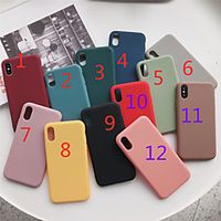 TPU Case For Apple iPhone 12 iPhone 11 Pro Max Xr Xs 8 Plus 7 6s Protective Case Mobile Phone Case Back Cover Solid Colored TPU miniinthebox - thumbnail