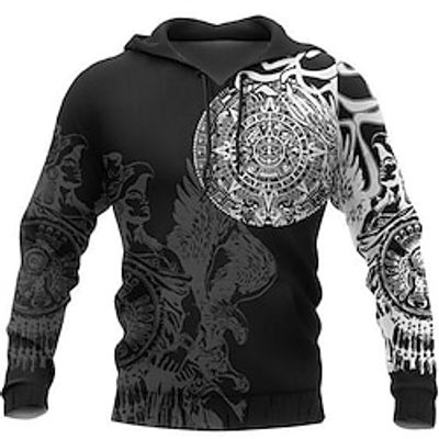 Men's Unisex Pullover Hoodie Sweatshirt Graphic Prints Print Sports  Outdoor Daily Sports 3D Print Basic Casual Hoodies Sweatshirts  Black miniinthebox
