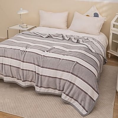 Simplicity Classic Plaid Flannel Blanket Living Room Bedroom Bed Blankets For Sofa Fall And Winter Weighted Super Warm Soft Cozy Blanket For Bed Or Couch Lightinthebox