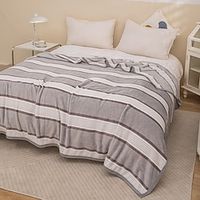 Simplicity Classic Plaid Flannel Blanket Living Room Bedroom Bed Blankets For Sofa Fall And Winter Weighted Super Warm Soft Cozy Blanket For Bed Or Couch Lightinthebox - thumbnail