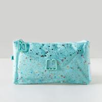 MARSHMALLOW Glittery Pencil Case with Zip Closure