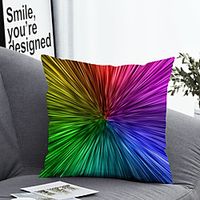 1 Pc Polyester Pillow Cover Colourful Geometric 3D Simple Square Zipper Traditional Classic Lightinthebox - thumbnail