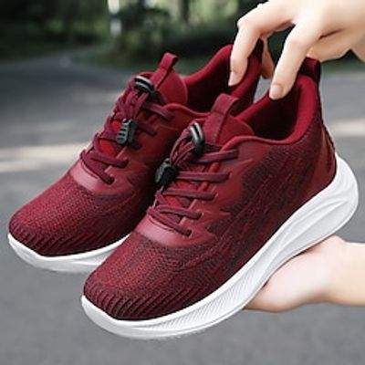 Women's Sneakers Slip-Ons Flyknit Shoes Comfort Shoes Outdoor Daily Flat Heel Round Toe Closed Toe Fashion Casual Running Walking Tissage Volant Lace-up Loafer Solid Color Black Pink Red Lightinthebox Women's Sneakers Slip-Ons Flyknit Shoes Comfort Shoes Outdoor Daily Flat Heel Round Toe Closed Toe Fashion Casual Running Walking Tissage Volant Lace-up Loafer Solid Color Black Pink Red Lightinthebox