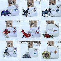 Mountain Range Glass Mosaic DIY Kit, Mosaic Crafts Materials Package, DIY Mosaic Kits for Adults, Stain Glass Kits for Beginners for Statues, Mosaic Tiles Home Décor Lightinthebox - thumbnail