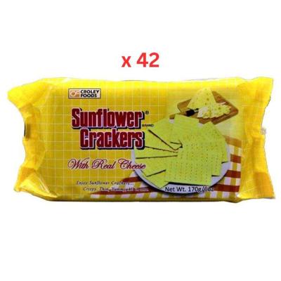 Croley Foods Sunflower Crackers Onion-Garlic - 170 Gm Pack Of 42 (UAE Delivery Only)
