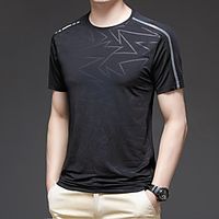 Men's T shirt Hiking Tee shirt Short Sleeve Tee Tshirt Top Outdoor Quick Dry Lightweight Breathable Sweat wicking Autumn  Fall Spring Summer Ice Silk 5868029 Khaki 5868029 black 5868029 carbon gray Lightinthebox - thumbnail